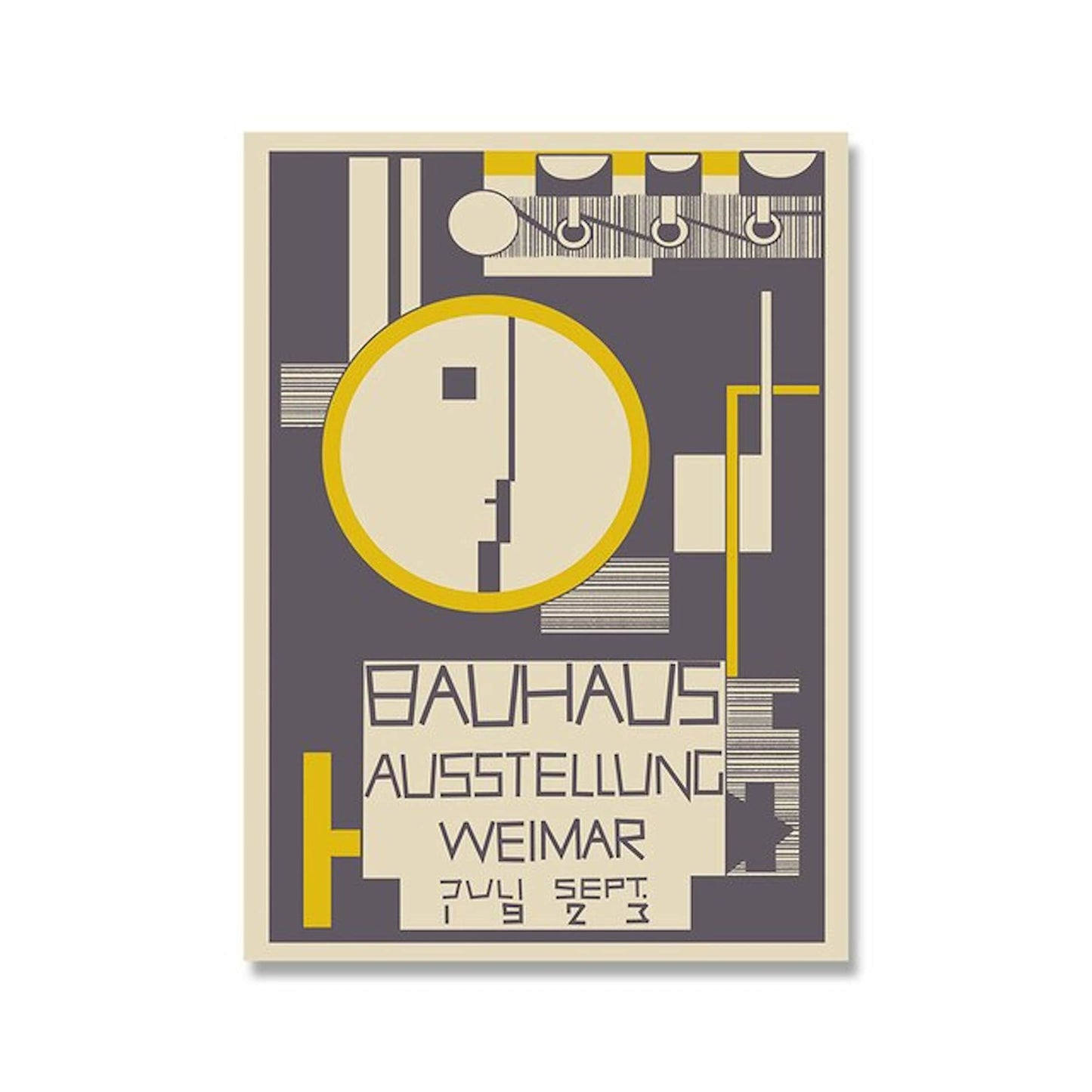 Poster Bauhaus Bunte Farben als Deko Print ohne Rahmen