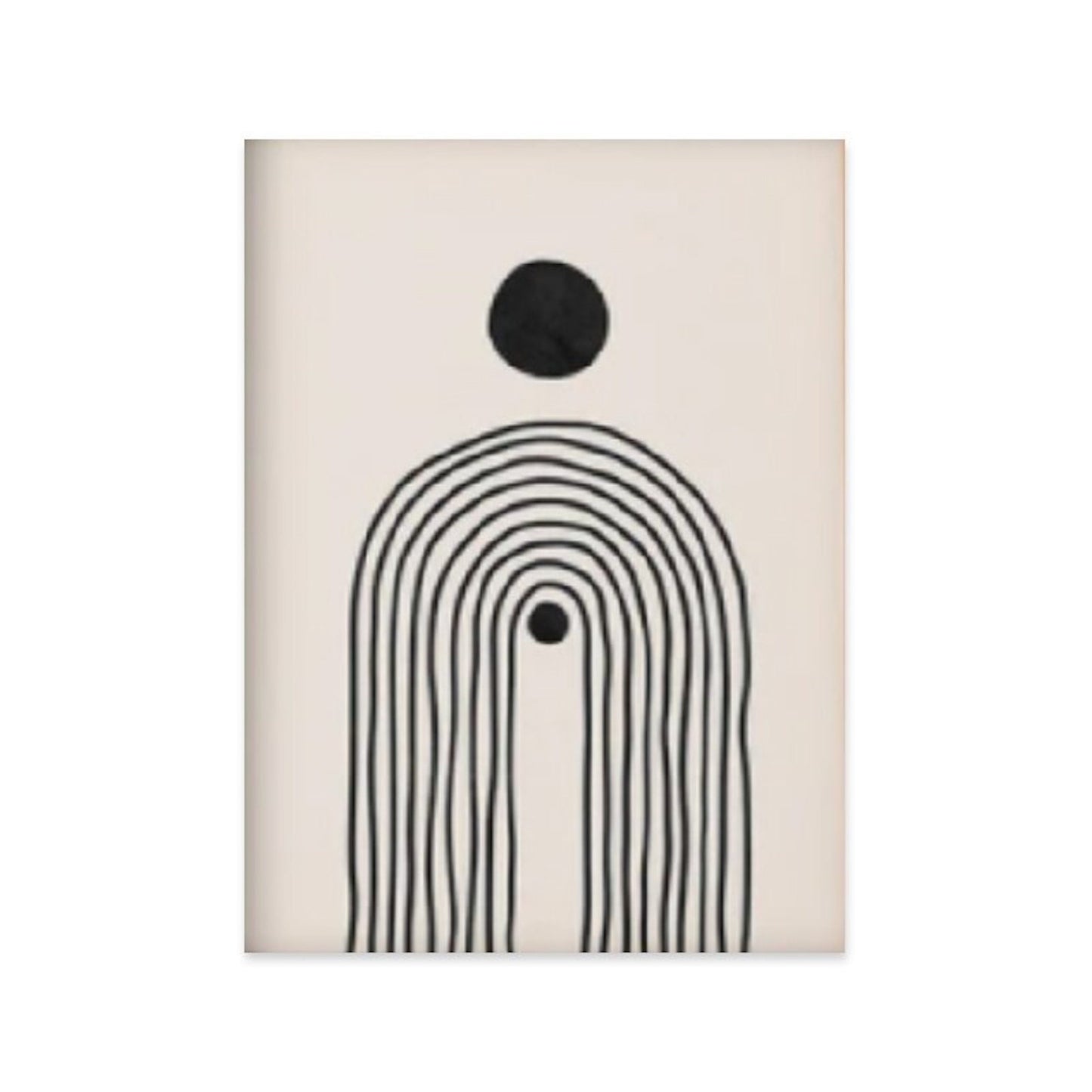 Stylisches Poster "Körper und Gesichtslinien" von justgoodmood, präsentiert mit klaren Linien und einem eleganten Design in schwarz-weißer Farbgestaltung.