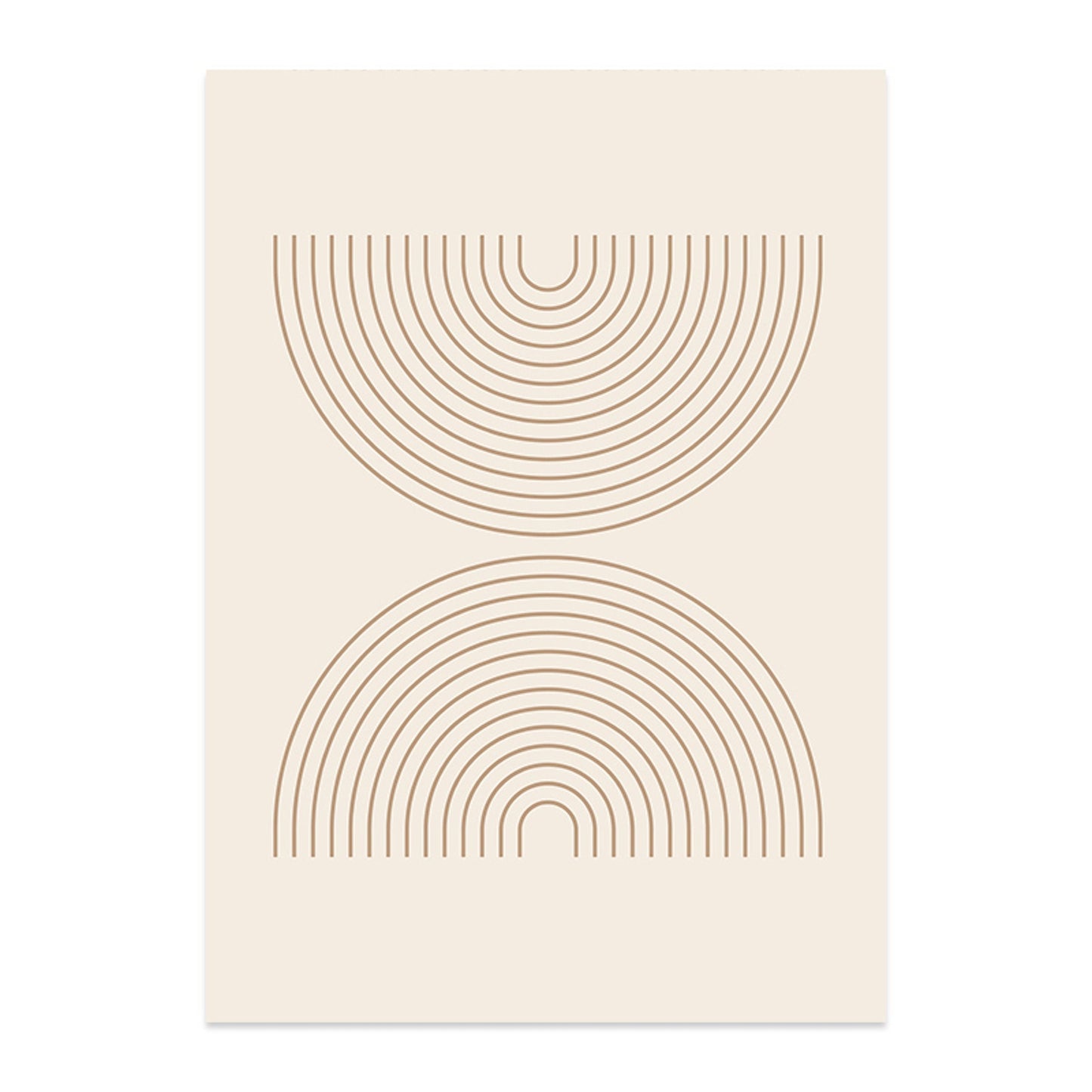 Boho Halbkreise und Linien Deko Print von justgoodmood, elegantes Poster mit harmonischen Formen und Linien, perfektes Deko-Element für jedes moderne Zuhause.