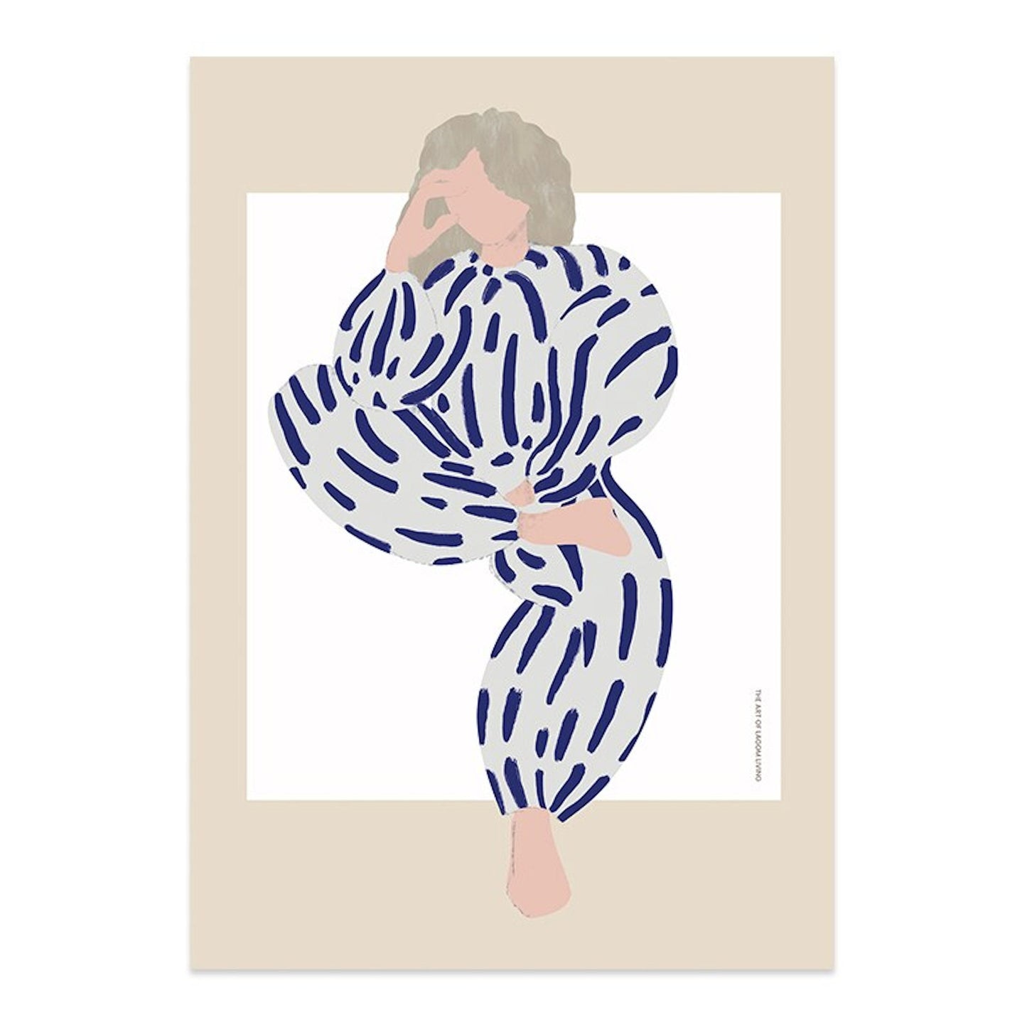 Einzigartiges Boho Poster von justgoodmood mit einem kreativen Design einer stylischen Frau. Ideal als Blickfang in jedem Wohnraum.