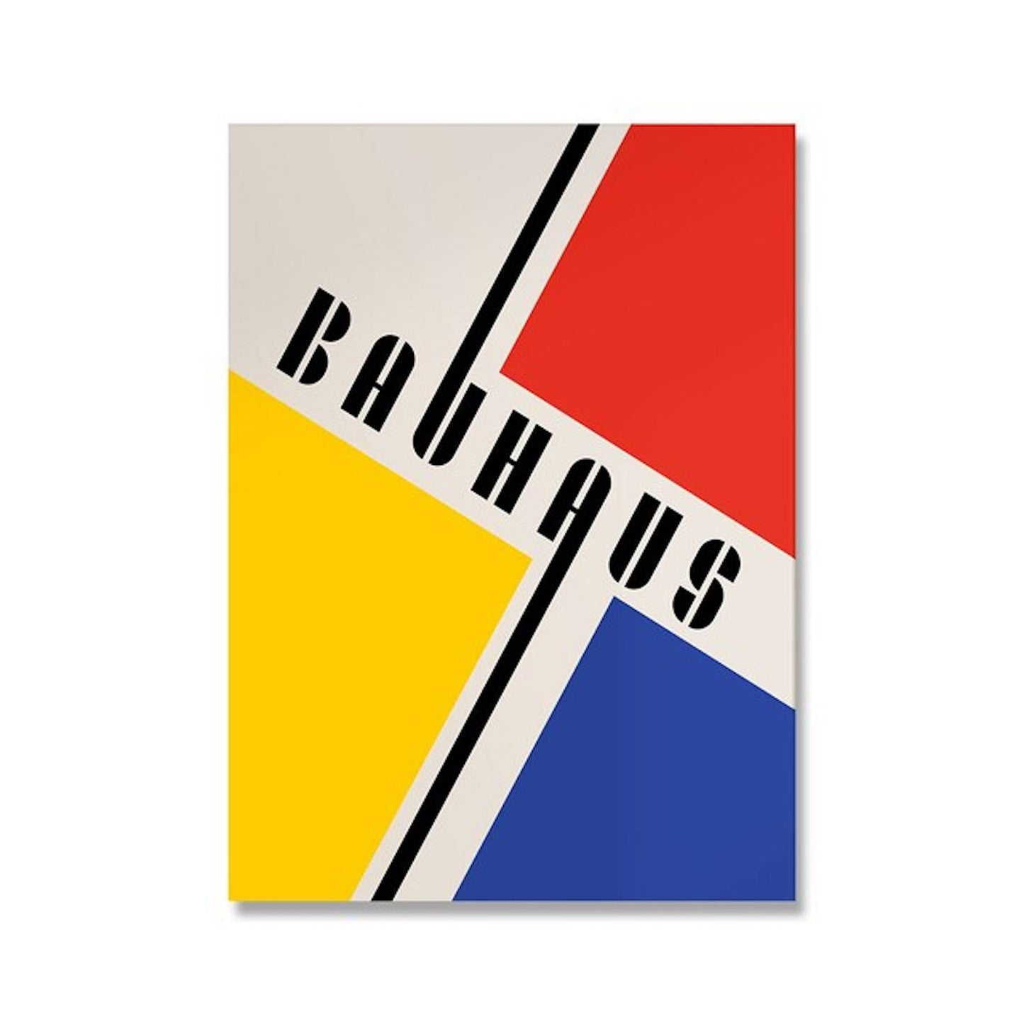 Poster Bauhaus Bunte Farben als Deko Print ohne Rahmen