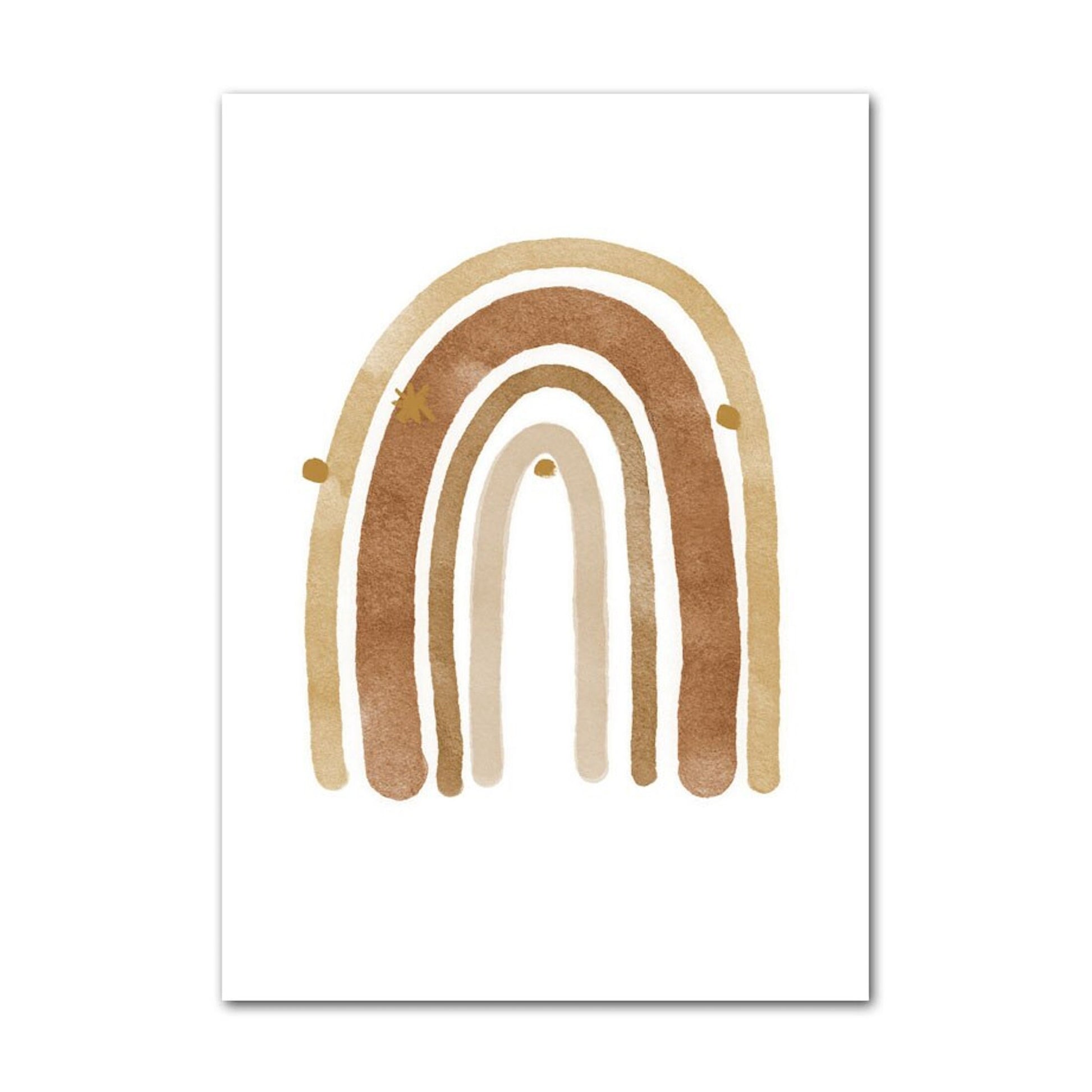 Bohostil Regenbogen Poster von justgoodmood - charmantes Wandbild für Kinderzimmer, perfekt als Deko Print.