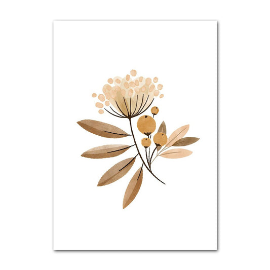 Elegantes Blumenmotiv in sanften Farben, ideal als Deko für Kinderzimmer von justgoodmood. Poster Kinder süße Tiere im Boho Stil Nilpferd Elefant Löwe Regenbogen Sonne und Mond als Deko Print ohne Rahmen.