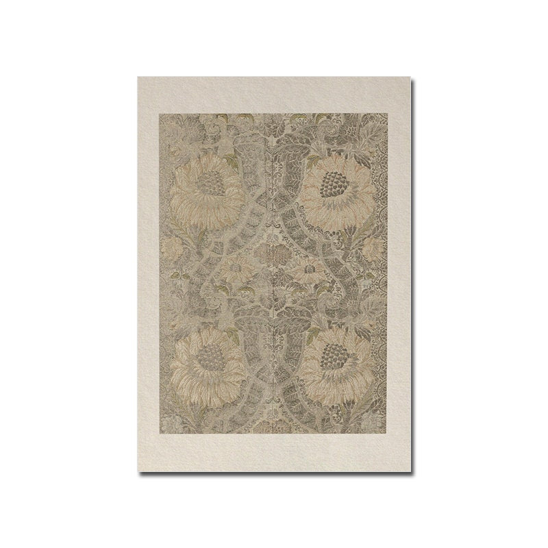 Schönes Vintage Botanisches Grün Poster als Hochformat, umgeben von zarten Farben, erhältlich bei justgoodmood.