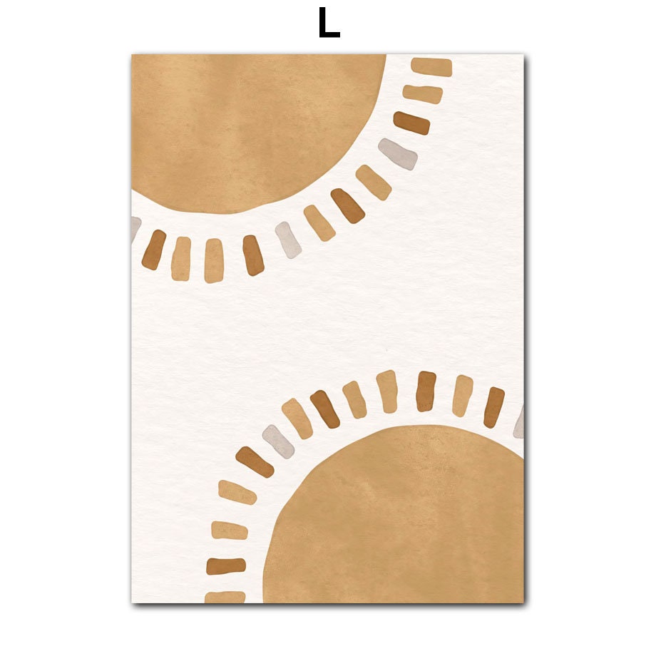 Helles Boho Poster für Kinderzimmer von justgoodmood, das stilvolle Sonnendesigns zeigt, eine wundervolle Ergänzung für eine lebendige Wanddekoration.