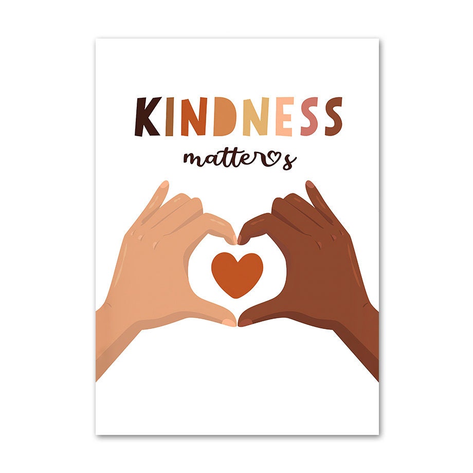 Poster Frieden Liebe Freundlich als Deko Print ohne Rahmen