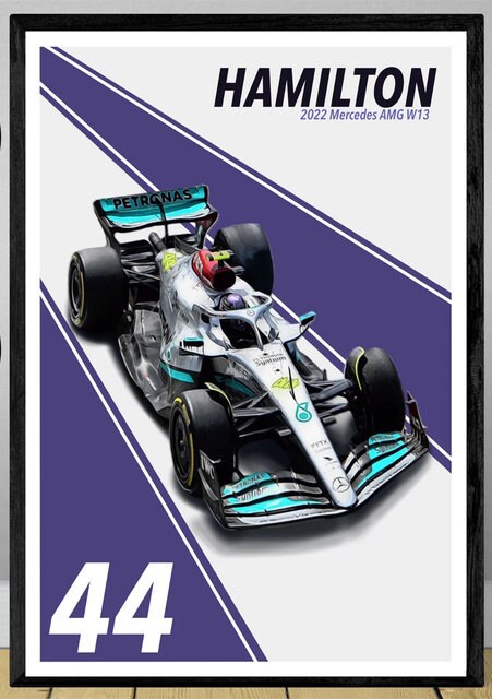 Poster Formel 1 Rennwagen Grand Prix Rennfahrer I Deko Print ohne Rahmen
