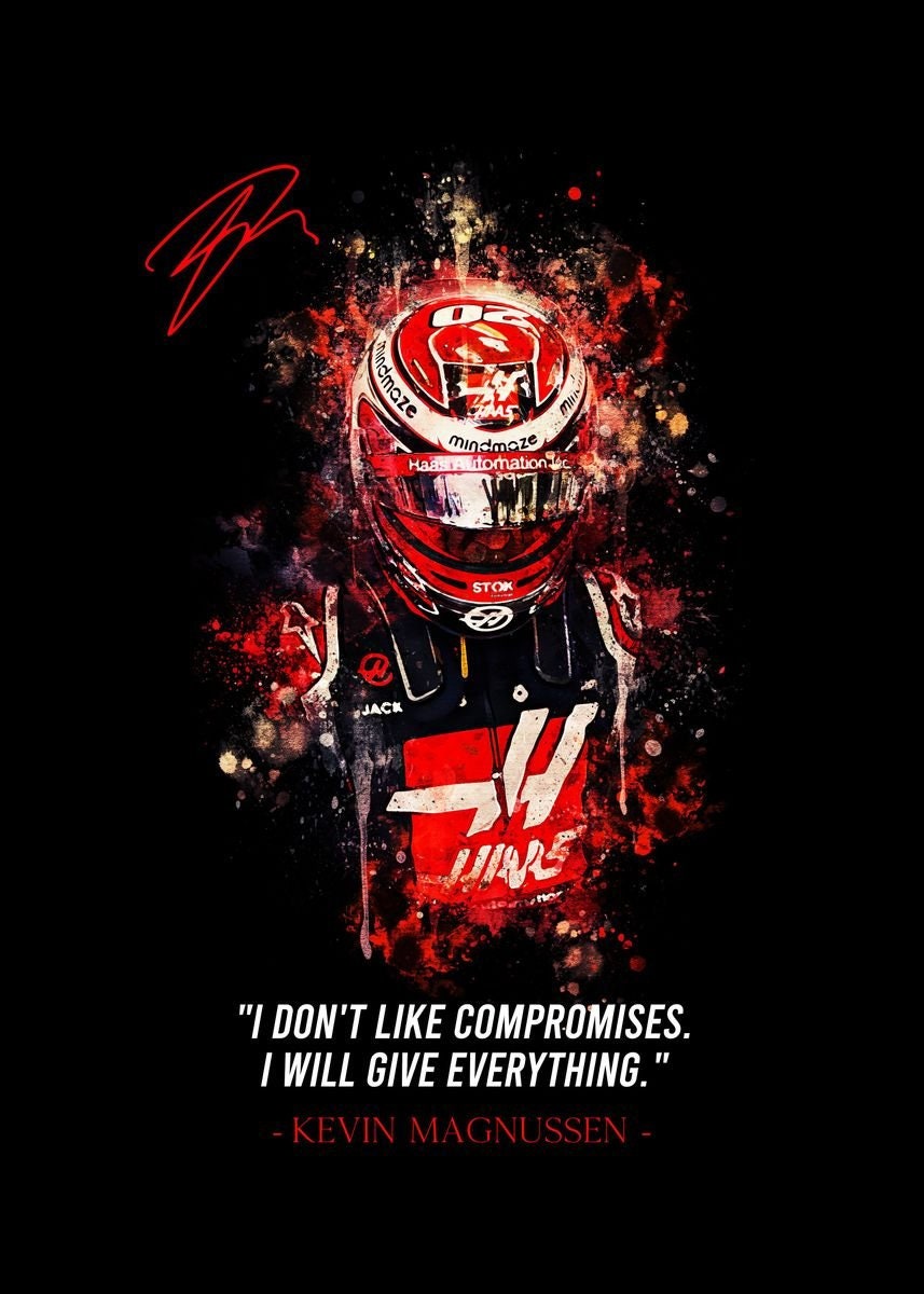Daniel Ricciardo Motivationsposter mit dem Zitat 'Everything you can learn from is an opportunity to become stronger.' von justgoodmood.