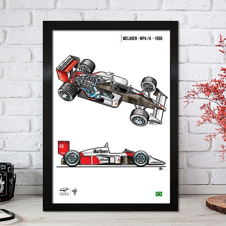 Poster Formel 1 Rennfahrer Legenden Rennwagen I Deko Print ohne Rahmen