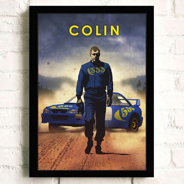 Faszinierendes Poster von Rallye-Legende Colin McRae in Kombination mit seinem ikonischen Subaru. Holen Sie sich dieses Kunstwerk bei justgoodmood!