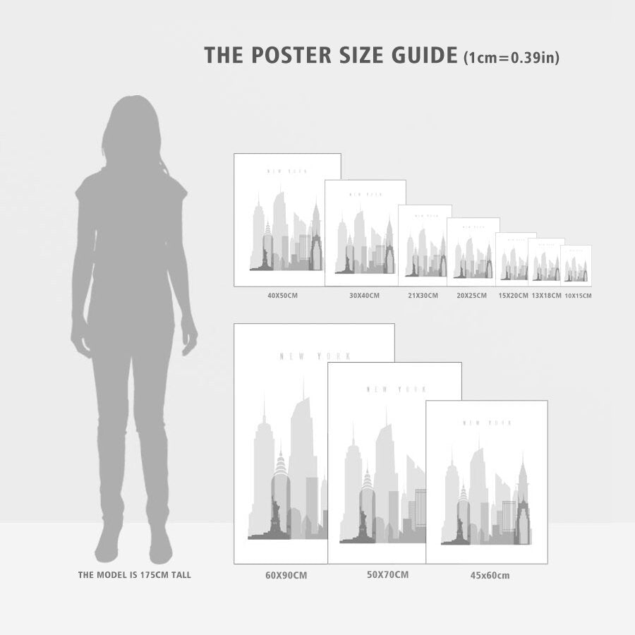 Poster mit Größenleitfaden für kreative Wandgestaltung, perfekt für Ihr Zuhause. Poster Strand Burg Heißluftballon Kappadokien von justgoodmood.