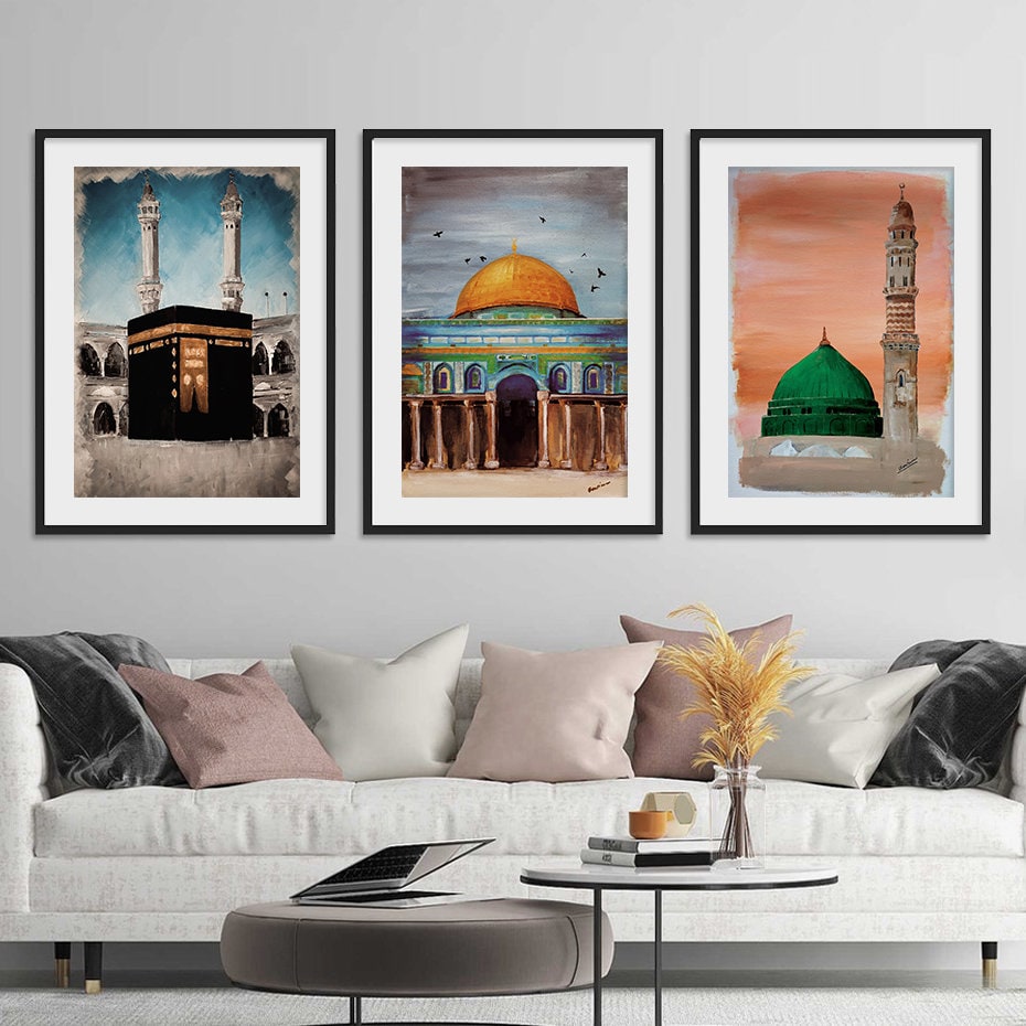 Poster Islam Al Aqsa Mosche Kaaba I Wandbilder Wohnzimmer & Schlafzimm