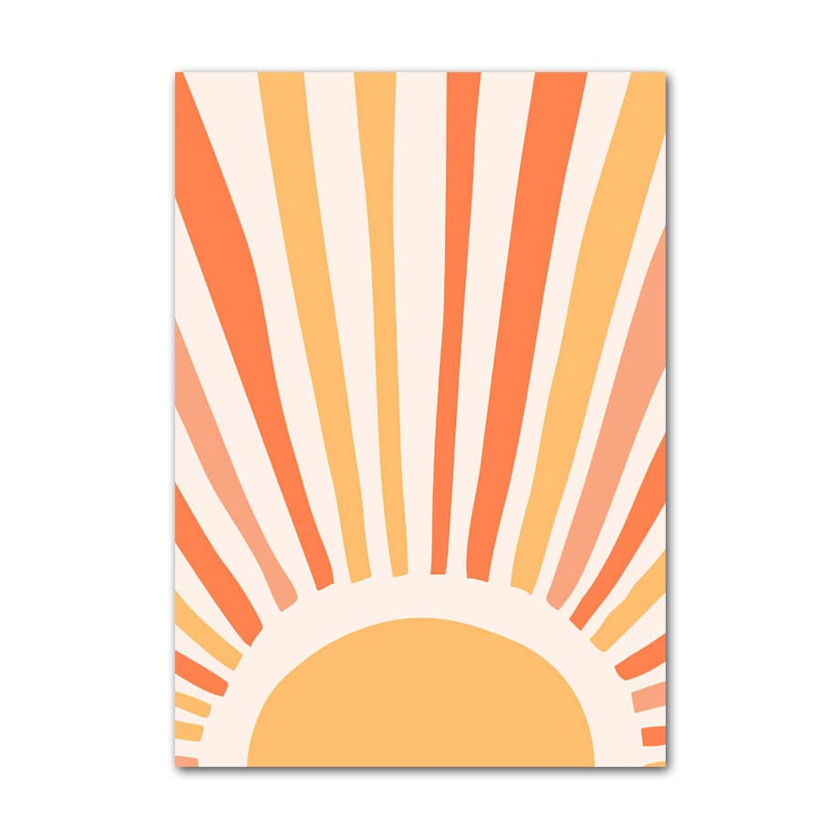 Sonnenschein-Design mit leuchtenden Farben, fröhliches Kinderzimmer Poster von justgoodmood.