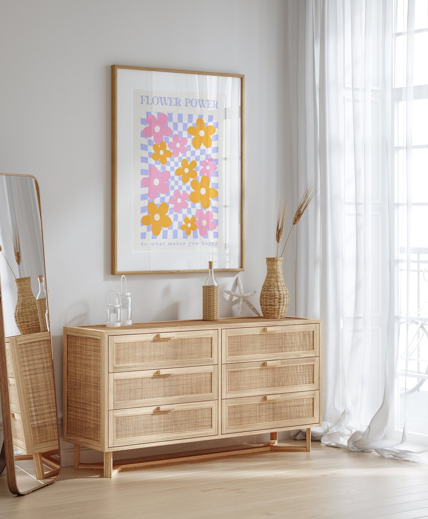 Poster Flower Market Blumen | Botanische Wand Kunst I Wandbilder Wohnzimmer Küche Schlafzimmer Flur | Kunst Druck I ohne Rahmen