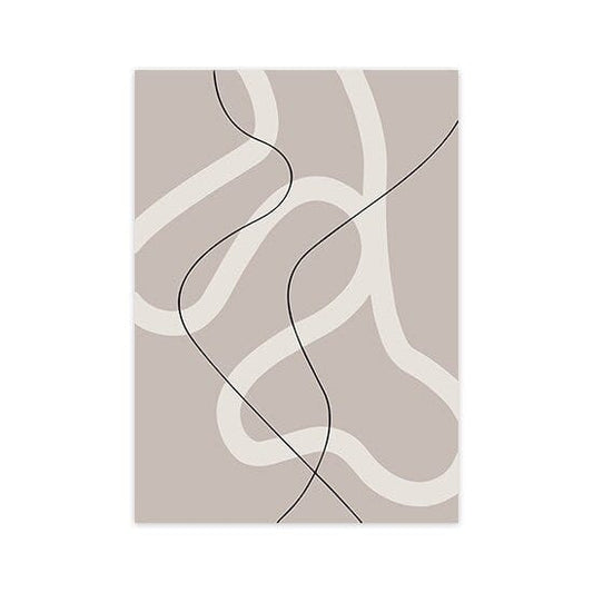 Poster Abstrakt Schwarz Beige I Inspirierende Sprüche I Wandbilder Wohnzimmer & Schlafzimmer I Deko Print Bilder I ohne Rahmen - justgoodmood