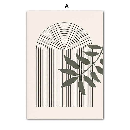 Poster Boho Abtrakt Boho I Berge Sonne | Bilder Wohnzimmer | Wandbilder Schlafzimmer | Deko Print ohne Rahmen | Bilder Set Kunstdruck - justgoodmood