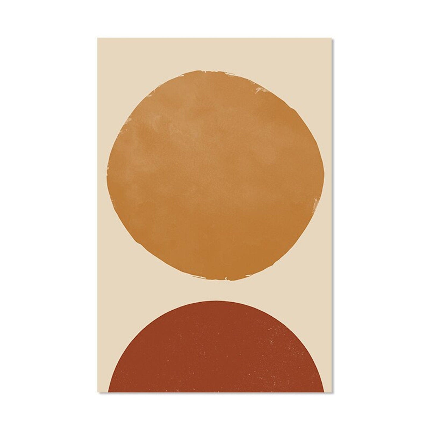 Poster Boho in Senffarben und Ockarfarben als Deko Print ohne Rahmen - justgoodmood