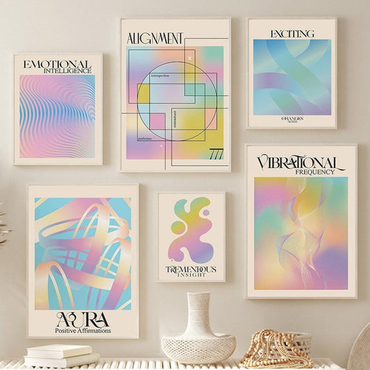 Poster Emotionale Intelligenz, Schwingungs Frequenz als Deko Print ohne Rahmen - justgoodmood