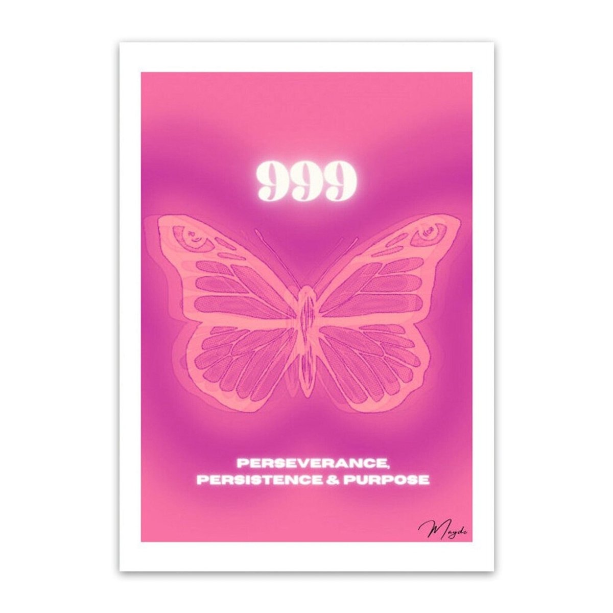 Poster Engelszahlen dreier Reihe 111 bis 999 als Deko Print ohne Rahmen - justgoodmood