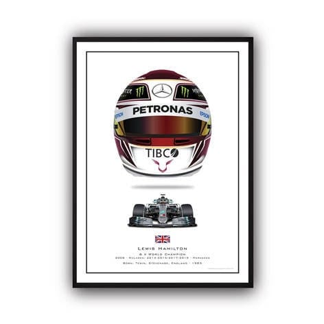 Poster Formel 1 Helme Rennfahrer Gewinner I Deko Print ohne Rahmen - justgoodmood