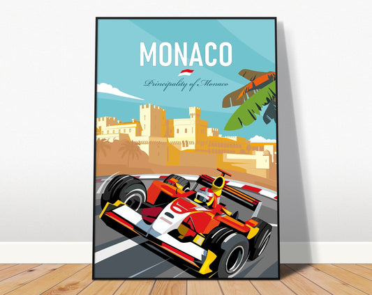 Poster Formel 1 Länder Städte Rennstrecke Rennfahrer Rennwagen I Deko Print ohne Rahmen - justgoodmood