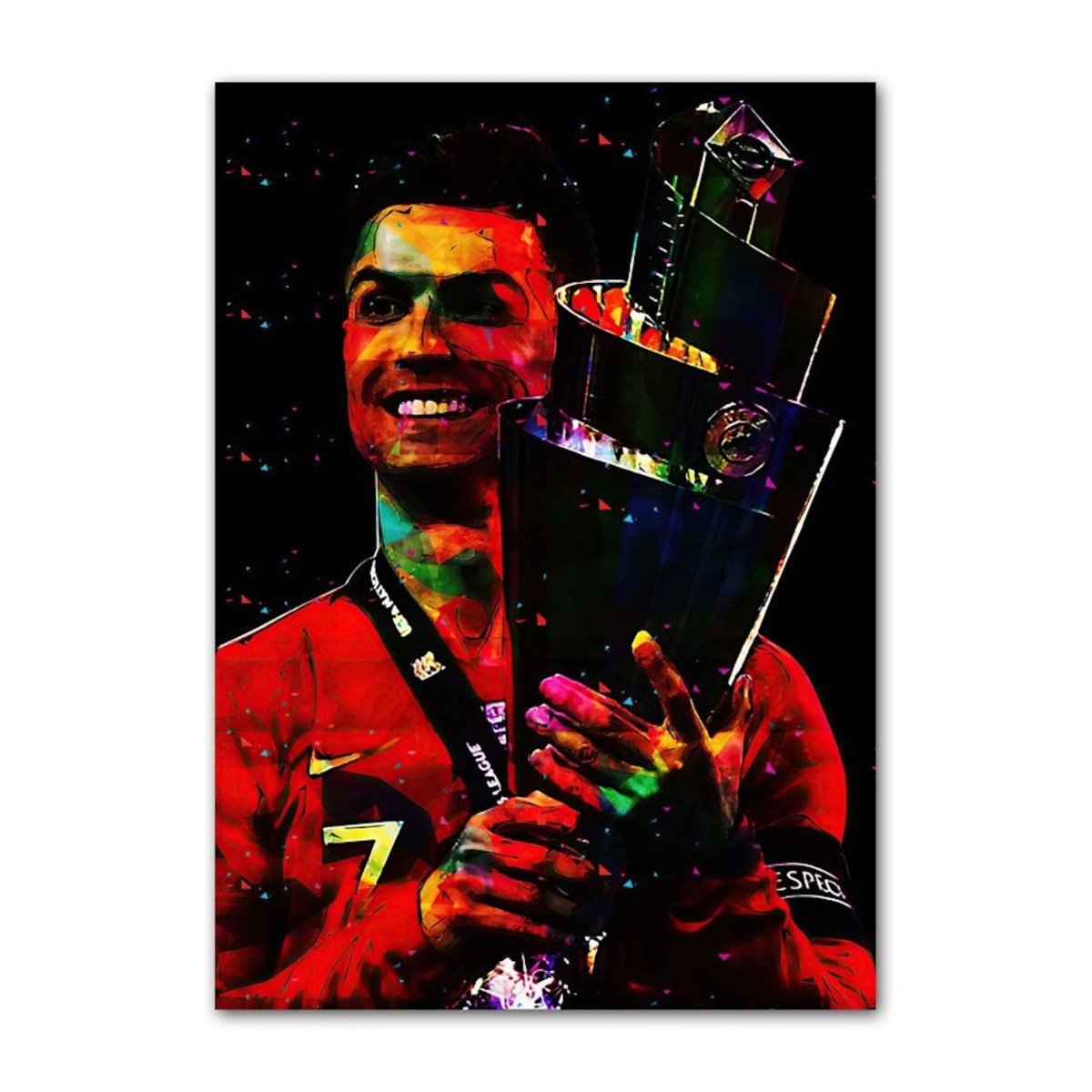 Poster Fußball Christiano Ronaldo bei Manchester United beste Momente als Deko Print ohne Rahmen - justgoodmood