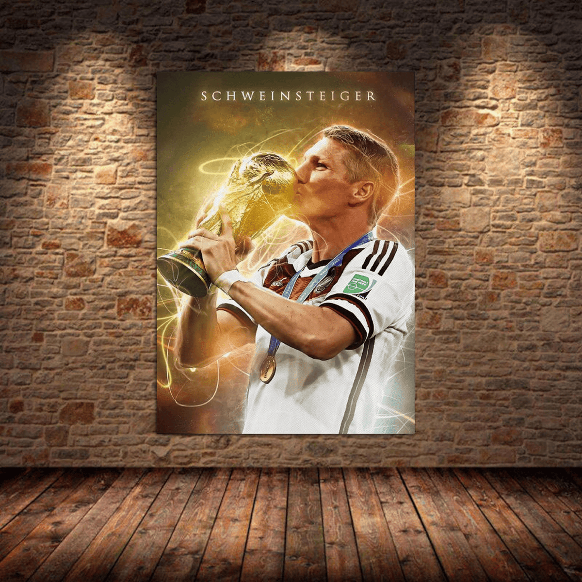 Poster Fußball Christiano Ronaldo und Messi als Deko Print ohne Rahmen - justgoodmood