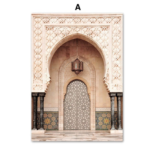 Poster Meer Blätter Überwasser Bungalow Strandschaukel I Wandbilder Wohnzimmer & Schlafzimmer I Deko Print Bilder I ohne Rahmen - justgoodmood