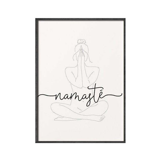 Poster Namaste Yoga Manifestierung als Deko Print ohne Rahmen - justgoodmood