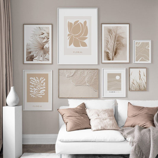 Poster Pampas Gras und Trockenblumen als Deko Print ohne Rahmen - justgoodmood