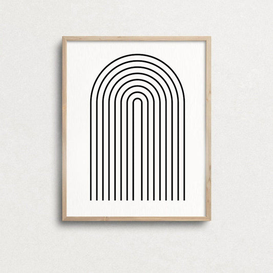 Poster Schwarz Weiß Abstrakt I Vintage I Wohnkultur| Bilder Wohnzimmer | Wandbilder Schlafzimmer | Deko Print ohne Rahmen | Bilder Set - justgoodmood