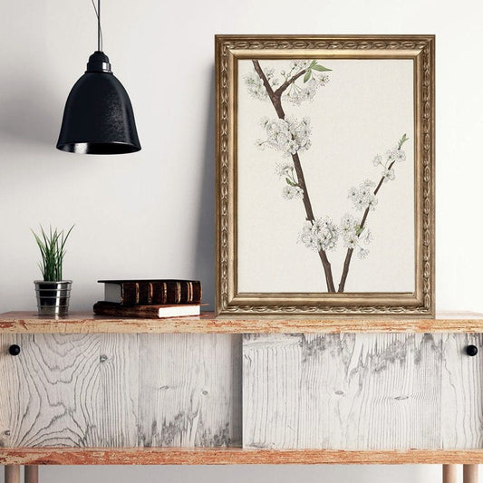 Poster Vintage Galerie Wand Kunst Set Landschaft Schnee Berge und Wälder Natur als Deko Print ohne Rahmen - justgoodmood