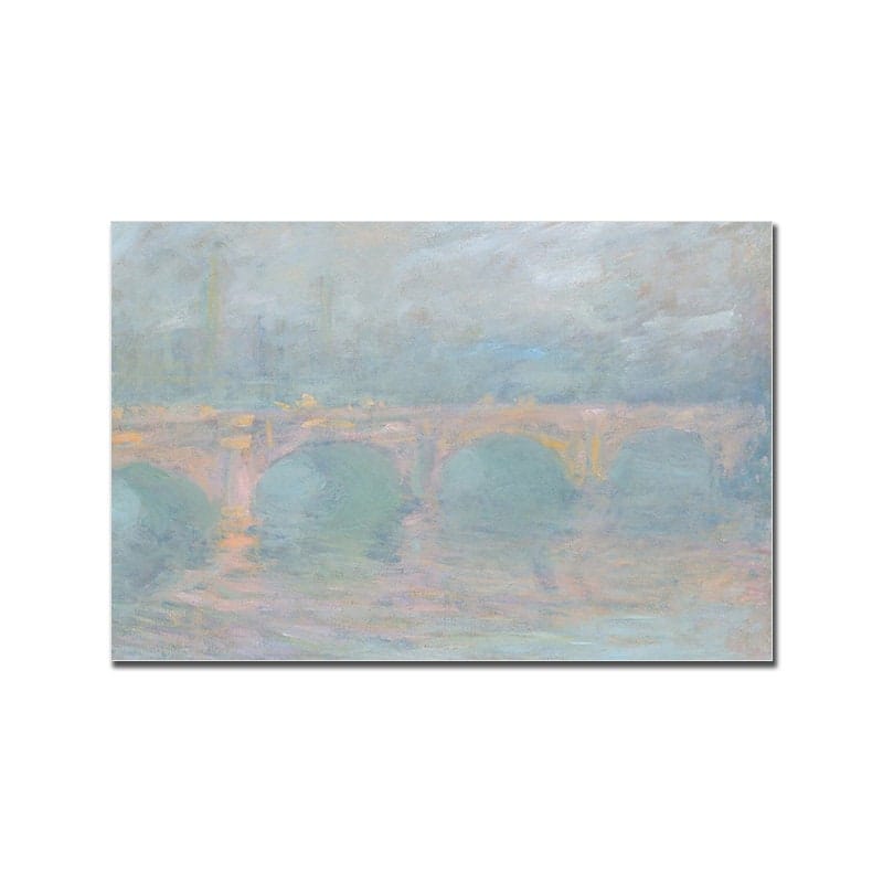 Poster Vintage Venedig Brücke und frau im Kleid als Deko Print ohne Rahmen - justgoodmood