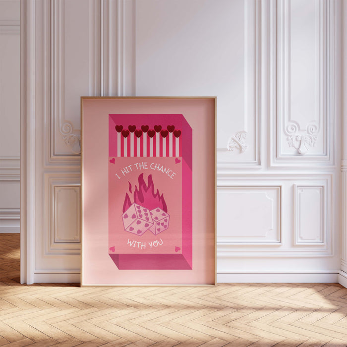 JUSTGOODMOOD Streichholz Poster – Edle Wanddeko