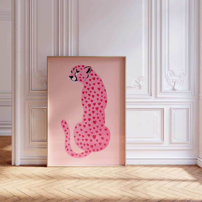 Leopard Poster – Premium Baumwoll-Canvas Kunst