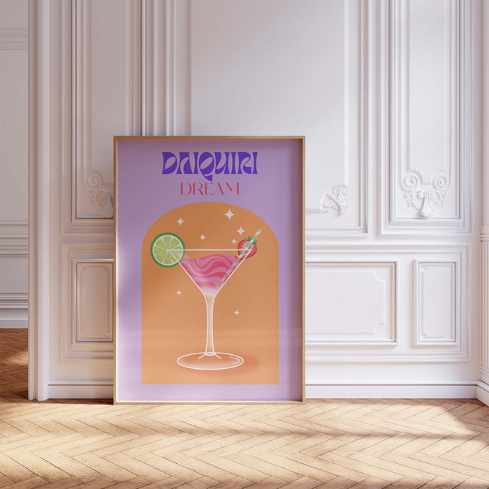 Daiquiri Dream Poster – Premium Baumwoll-Canvas