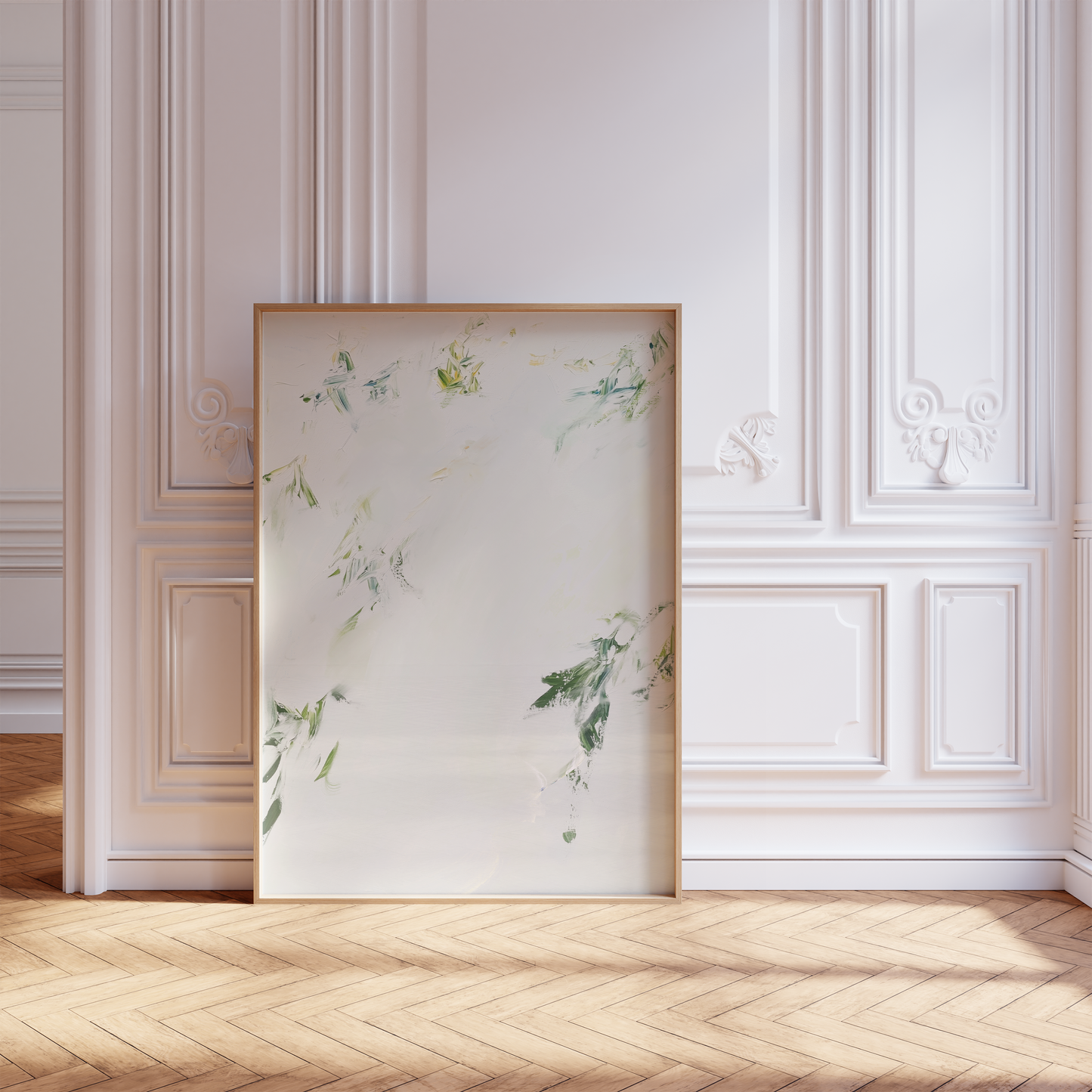 Minimalistische Poster · Geschenkidee · Dezente Farben feine Strukturen Pastell Malerei · Dekoprint ohne Rahmen