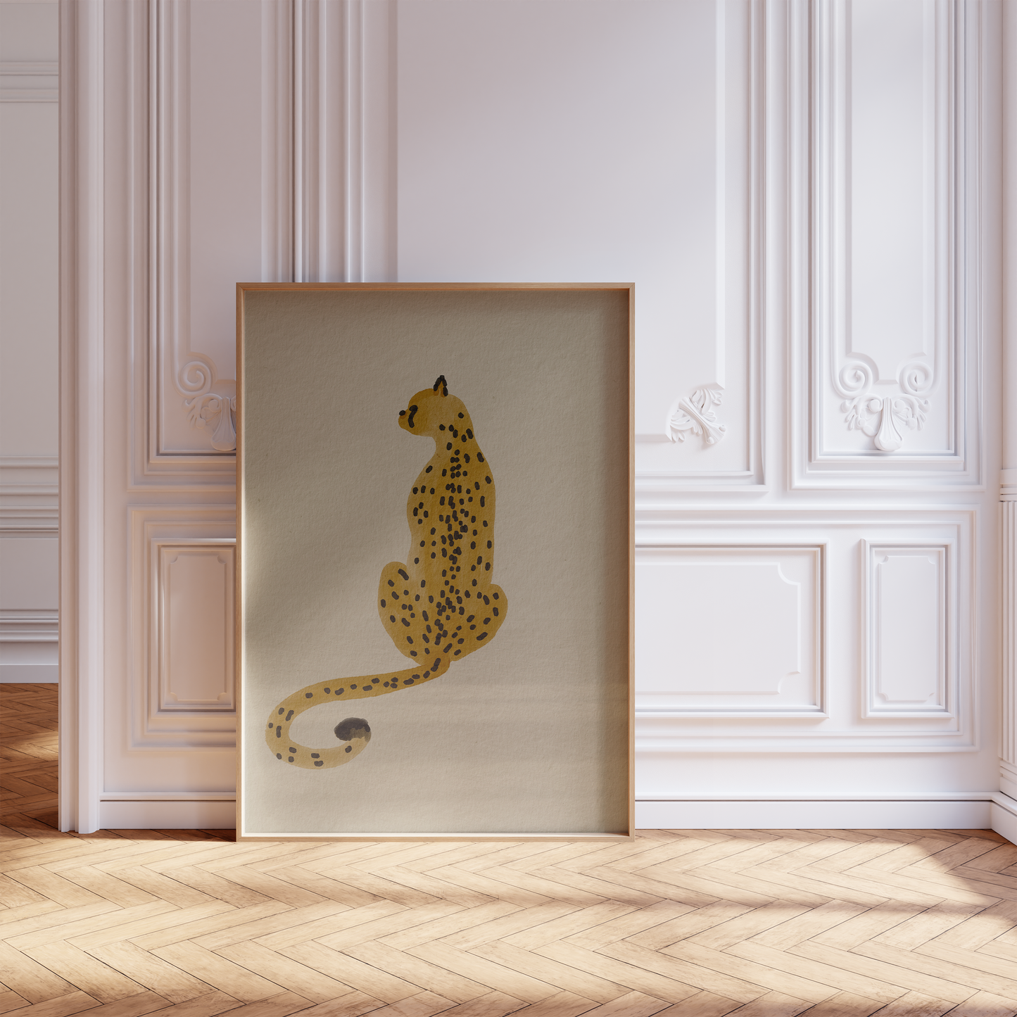 Modeposter Blumen · Animal Print & Raubkatzenmuster · Dekoprint ohne Rahmen