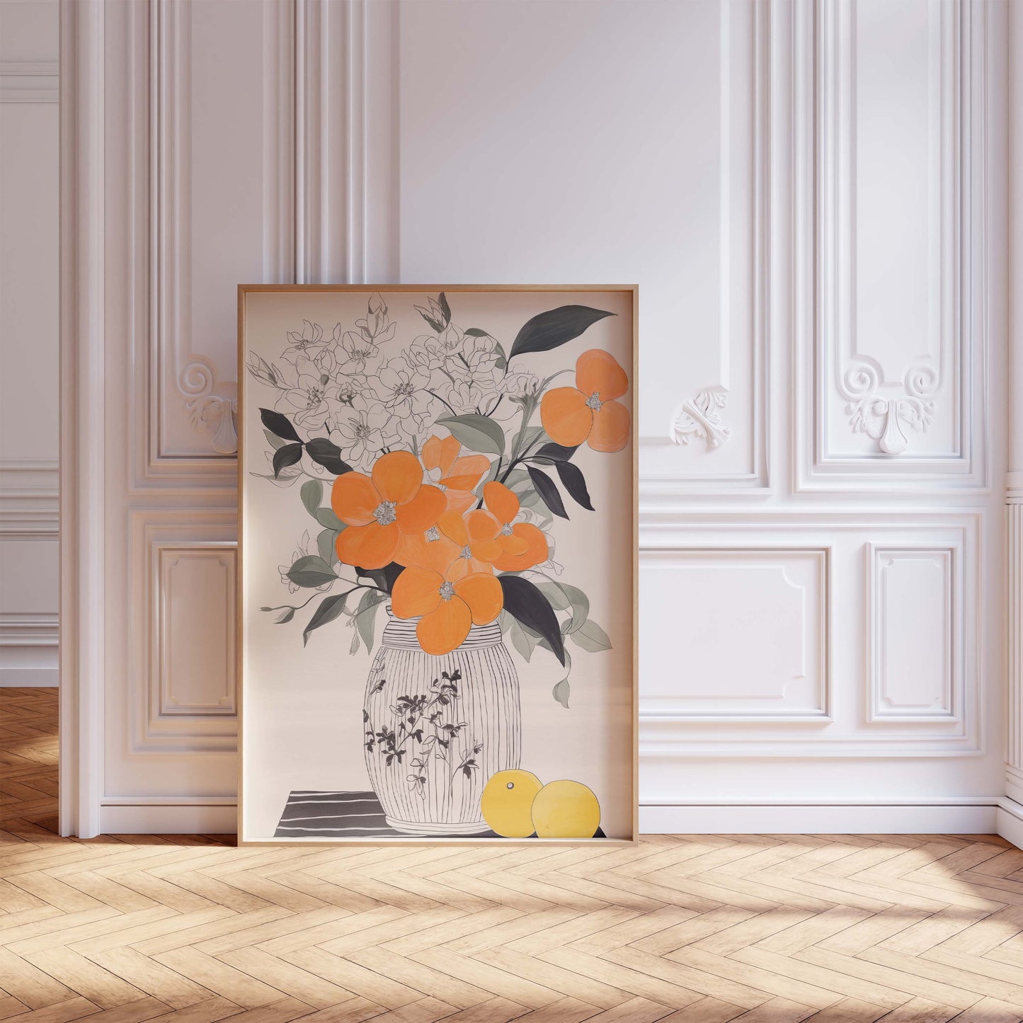 Blumen Poster · Geschenkidee · Wildblumen Wiesenblüten und Florale Naturkunst · Dekoprint ohne Rahmen