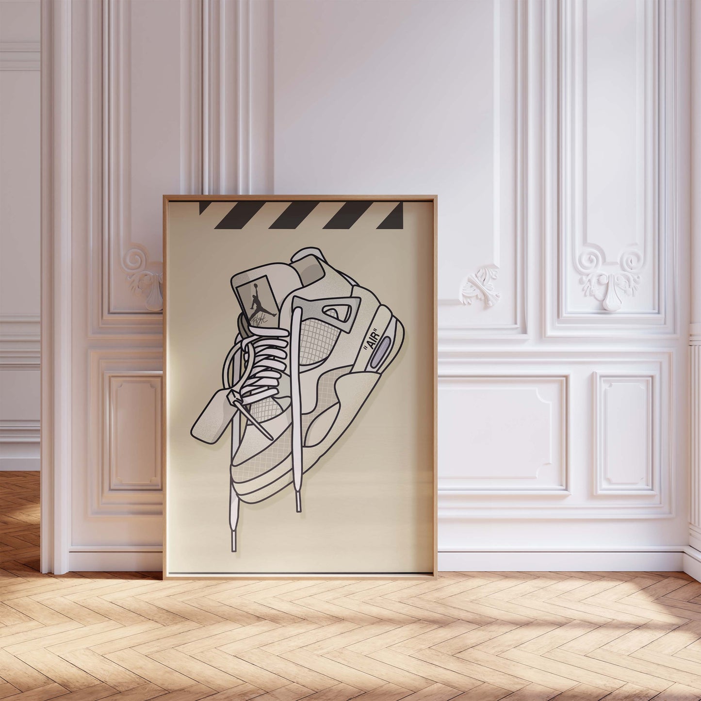 Sneaker Line Art Poster · Geschenkidee · Minimalistisches Schuhe Design · Streetwear Illustration · Moderne Wanddeko · Print ohne Rahmen