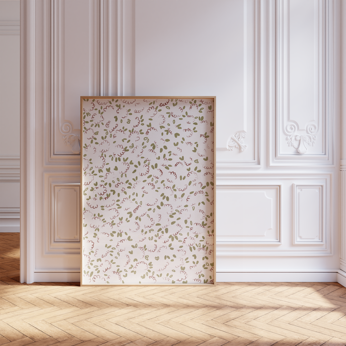 Geschenkidee · Kleine Blumen Muster Poster Ästhetische Florale Prints · Dekoprint ohne Rahmen | JUSTGOODMOOD