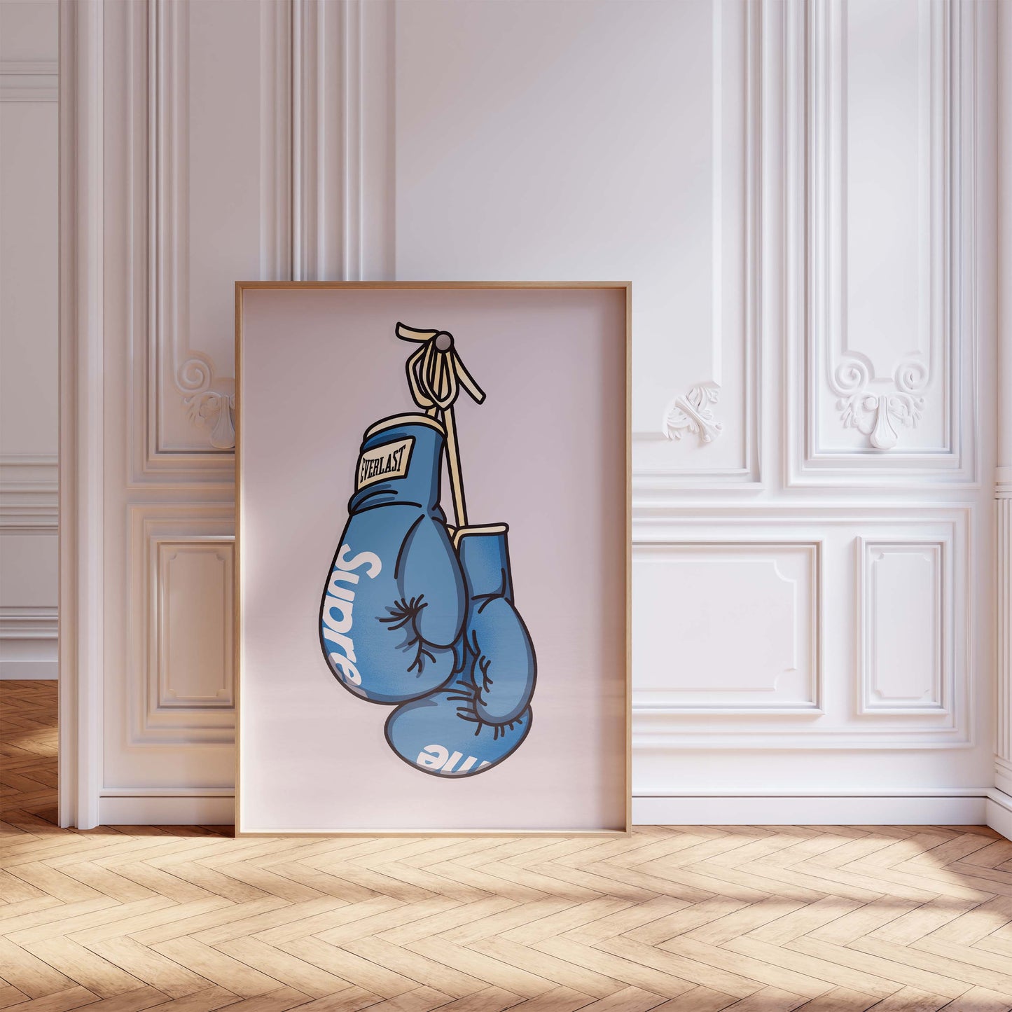 Boxhandschuhe Poster · Geschenkidee · Box Artwork · Streetwear Boxing Design · Urban Sport Wanddeko · Print ohne Rahmen