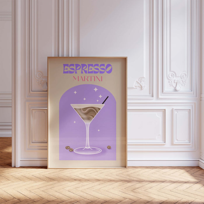 Espresso Martini Poster – Premium Baumwoll-Print