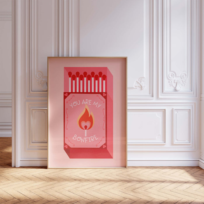 JUSTGOODMOOD Streichholz Poster – Vibrante Wandkunst