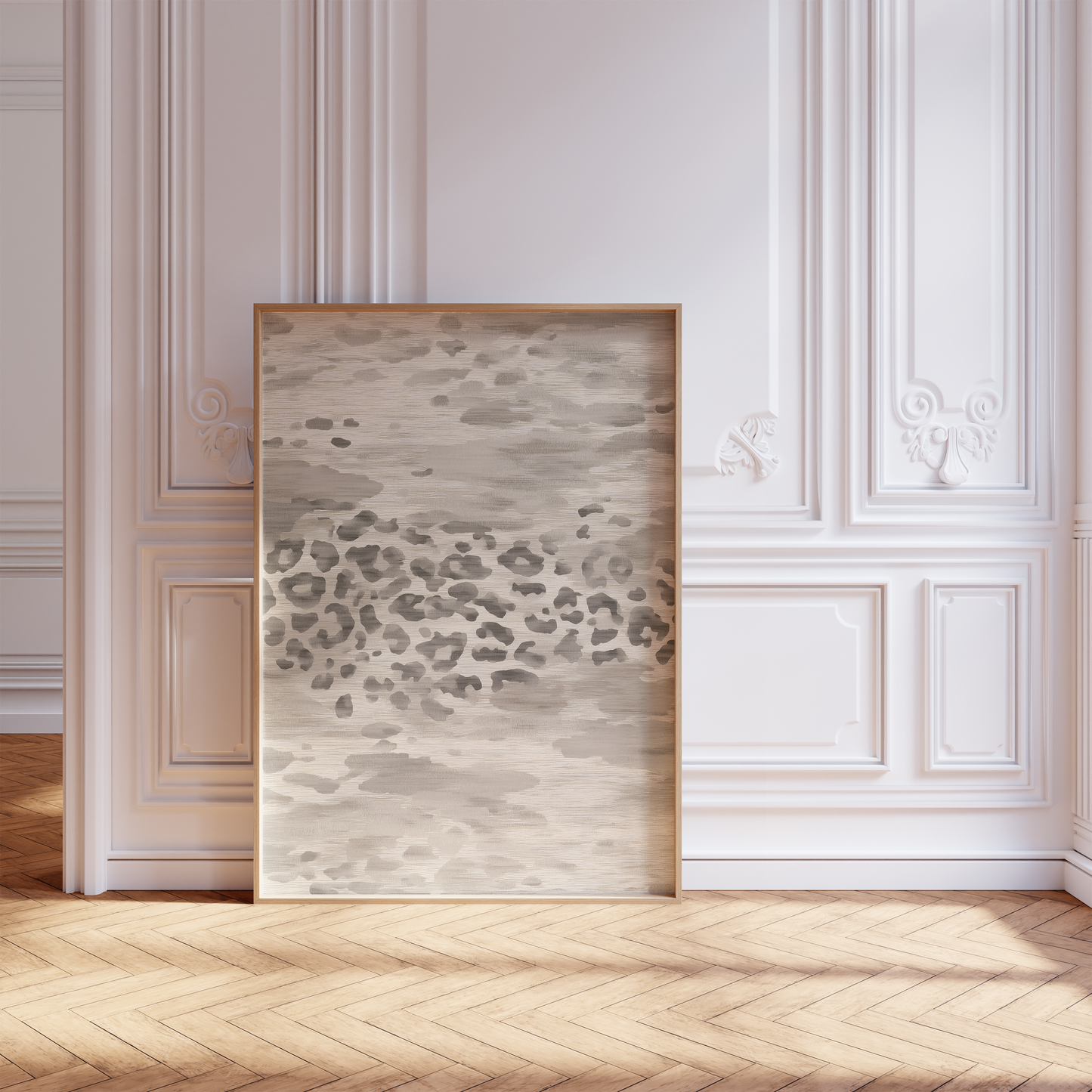 Tiermuster Poster · Geschenkidee · Moderne Tierfell Texturen Raubkatzen Muster und Abstrakte Flecken · Dekoprint ohne Rahmen