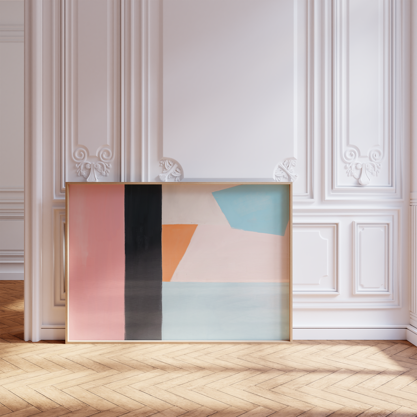 Abstrakte Poster · Wohnidee · Pastellfarben, Geometrische Formen & Minimalistische Wandkunst · Dekoprint ohne Rahmen