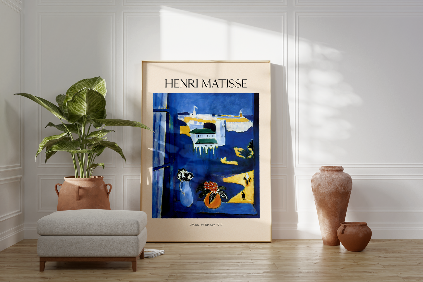 Henri Matisse Poster · Geschenkidee · Tanger Fenster Goldfisch Pflaumenblüten Pfingstrosen Fauvistisches Interieur · Dekoprint ohne Rahmen
