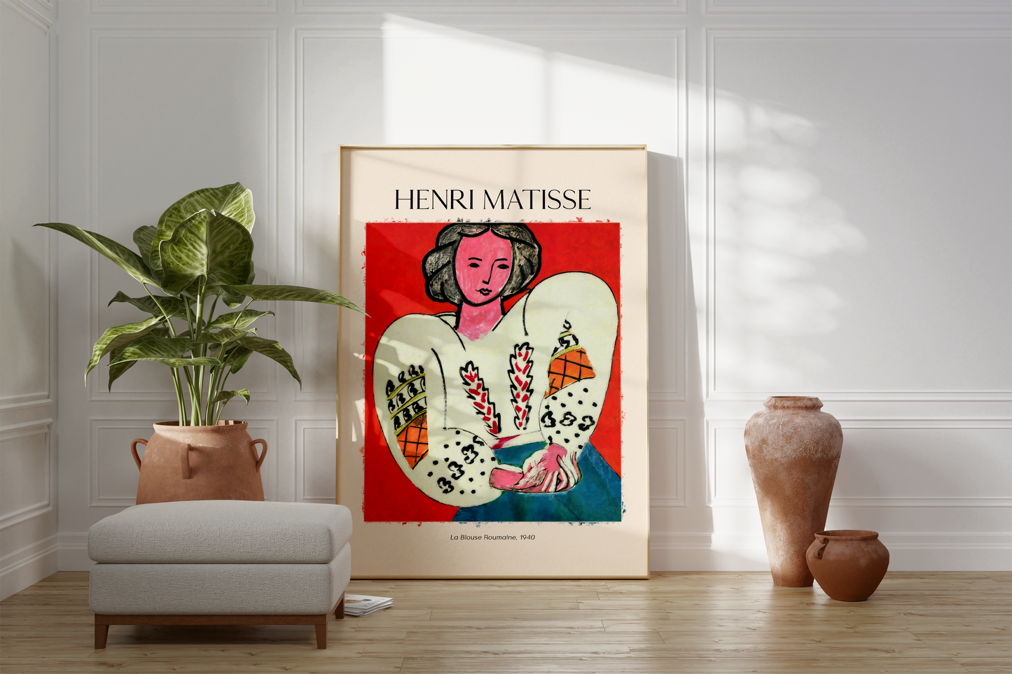 Henri Matisse Poster · Geschenkidee · Fauvistisches Frauenporträt Odaliske La Blouse Roumaine · Dekoprint ohne Rahmen