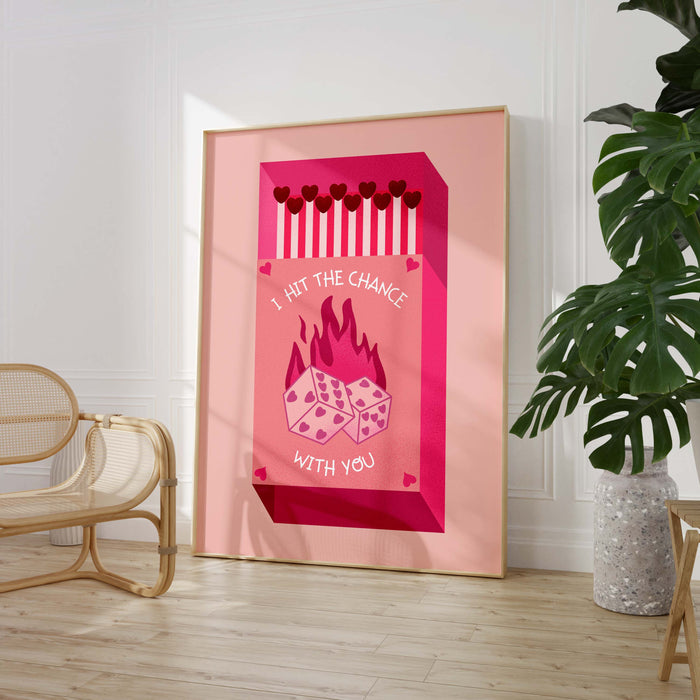 JUSTGOODMOOD Streichholz Poster – Edle Wanddeko