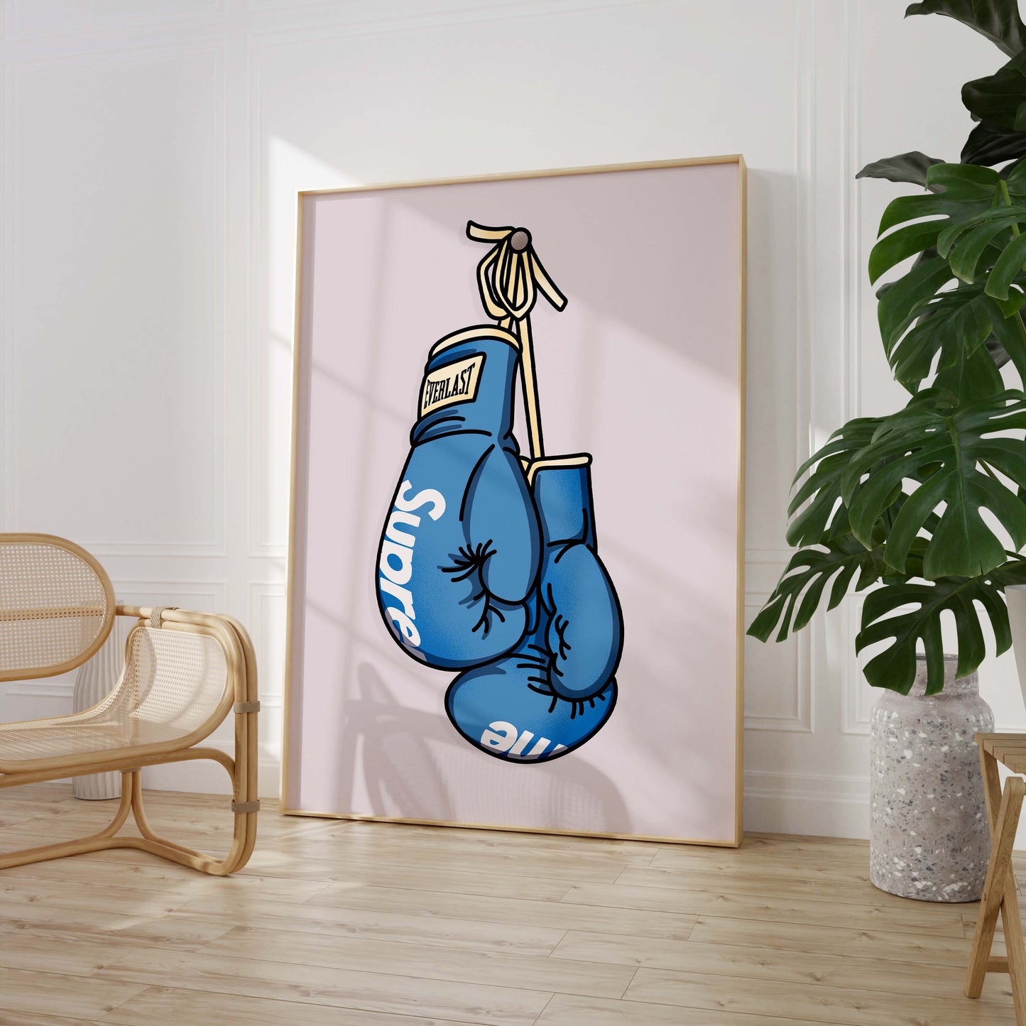 Boxhandschuhe Poster · Geschenkidee · Box Artwork · Streetwear Boxing Design · Urban Sport Wanddeko · Print ohne Rahmen
